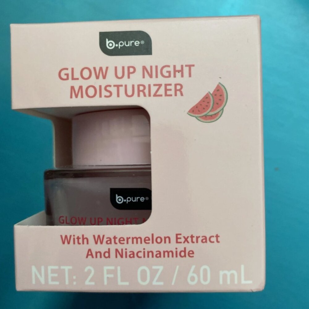 B•Pure Glow Up Night Moisturizer With Watermelon Extract & Niacinamide 2 fl.oz.